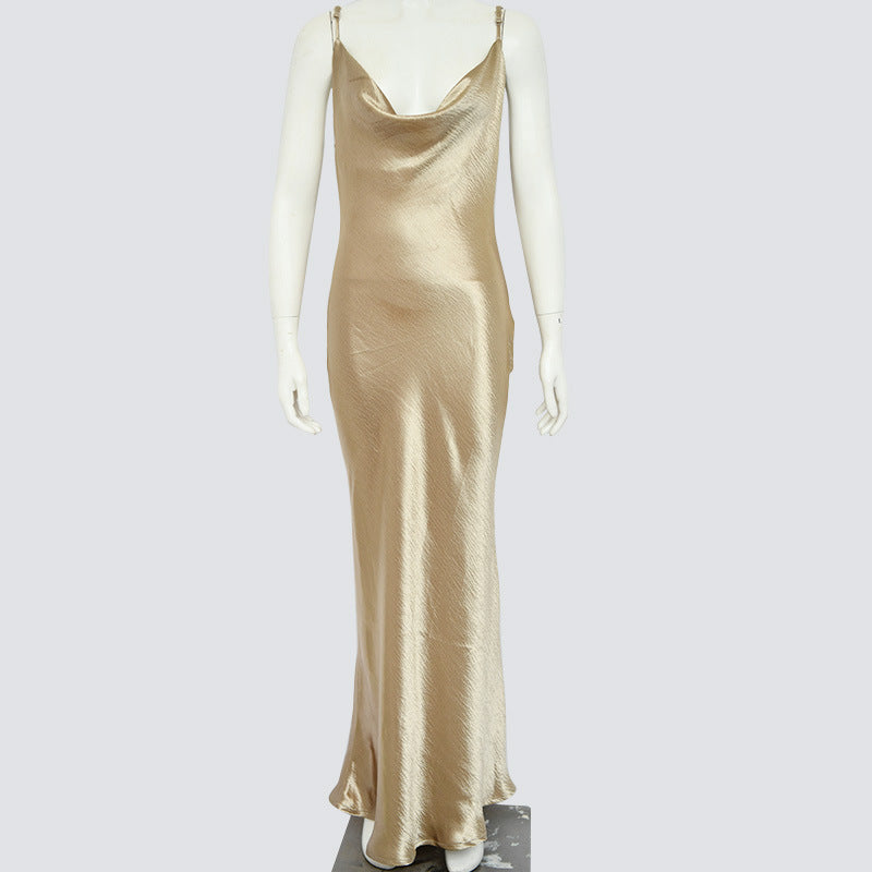 Sexy Strapless Night Party Evening Dresses-Dresses-Gold-XS-Free Shipping Leatheretro