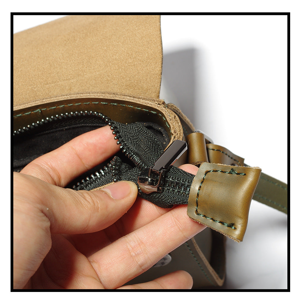 Vintage Leather Crossbody Handbag for Women H601-Handbag & Wallet Accessories-Green-Free Shipping Leatheretro