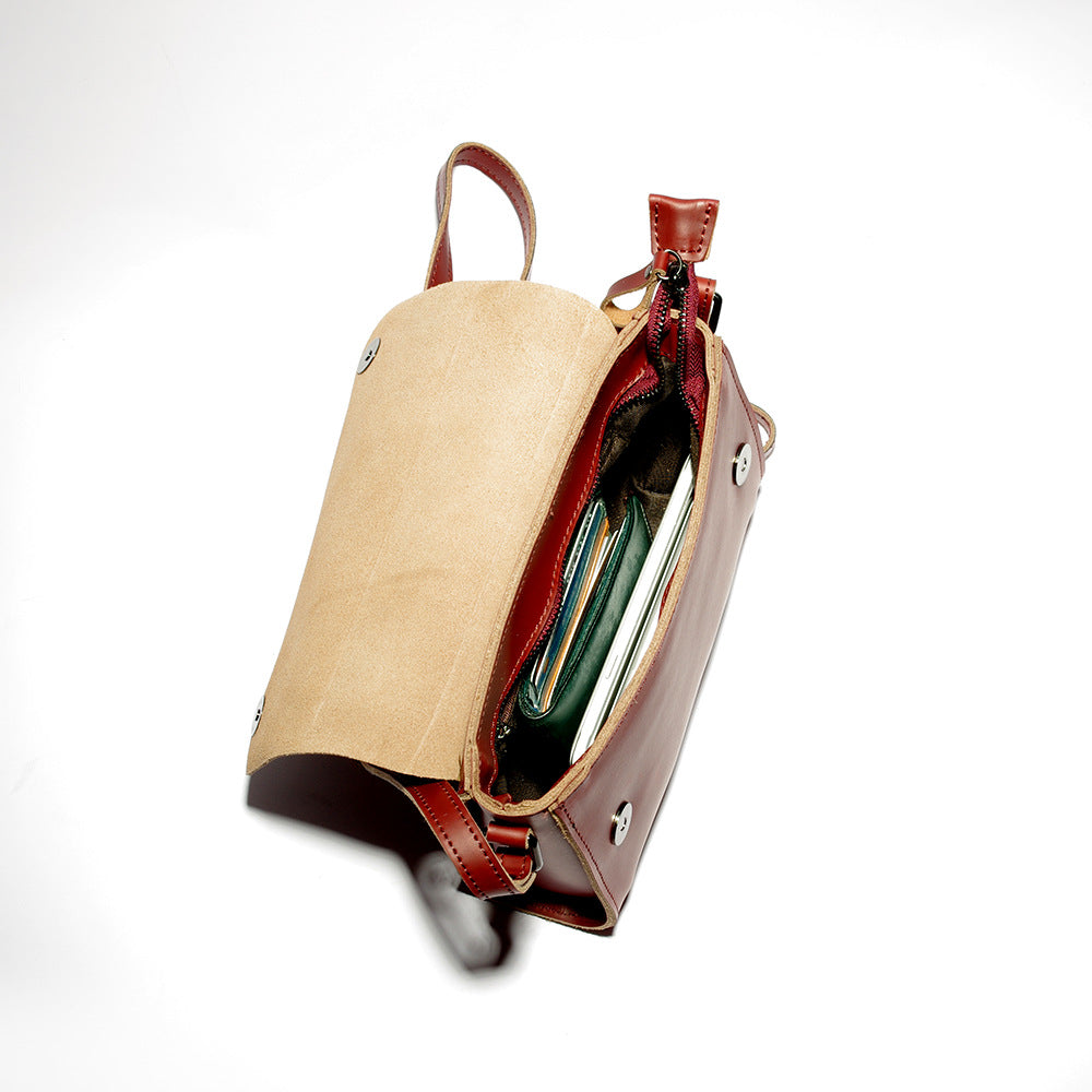 Vintage Leather Crossbody Handbag for Women H601-Handbag & Wallet Accessories-Green-Free Shipping Leatheretro
