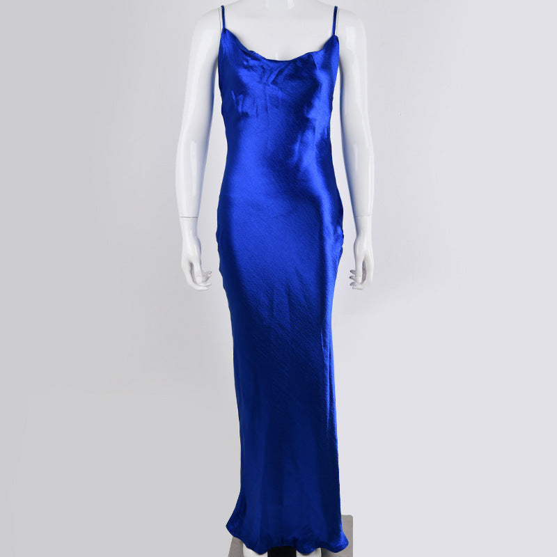 Sexy Strapless Night Party Evening Dresses-Dresses-Blue-XS-Free Shipping Leatheretro