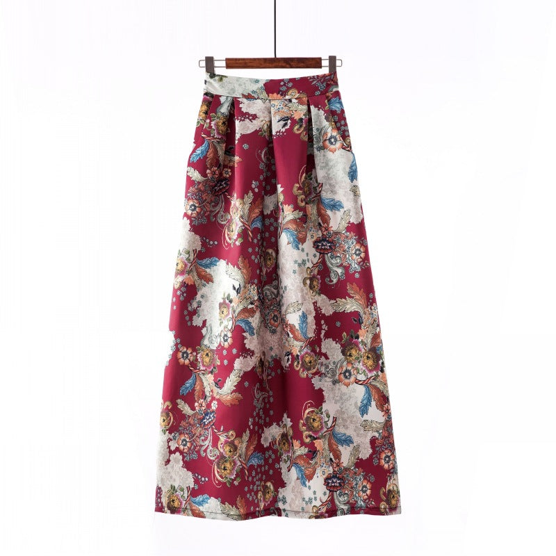 Vintage Women Long Skirts-Skirts-H-S-Free Shipping Leatheretro