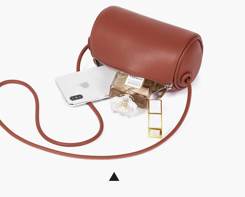 Cute Samll Simple Leather Shoulder Bucket Bags 9815-Leather Bags for Women-Green-Free Shipping Leatheretro