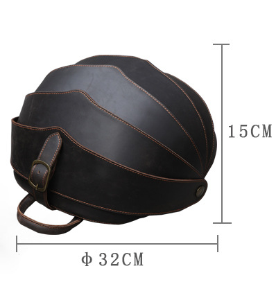 Handmade Cowhide Leather Cyclus Pangolin Backpack Large Size 9874-Leatehr Backpack-Dark Coffee-Free Shipping Leatheretro