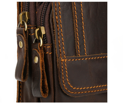 Retro Outdoor Blet Leather Waist Bag J6358-Leather Waist Bag-Black-Free Shipping Leatheretro