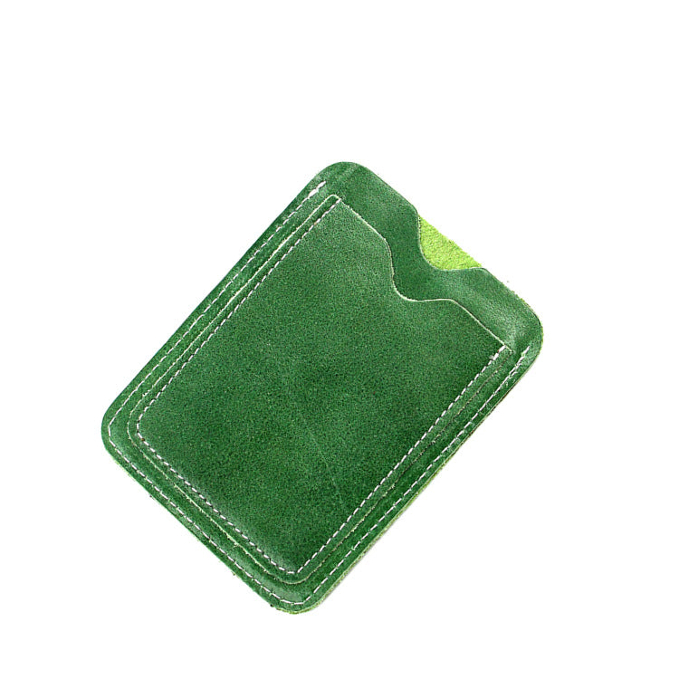 Buy One Get Two Free Leather Card Cases QB003-Leather cases-Green-Free Shipping Leatheretro