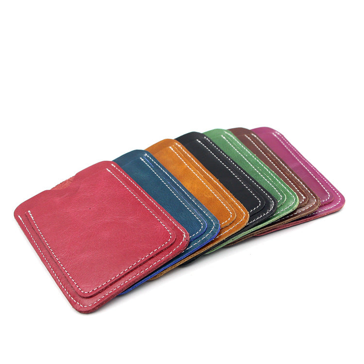 Buy One Get Two Free Leather Card Cases QB003-Leather cases-Red-Free Shipping Leatheretro