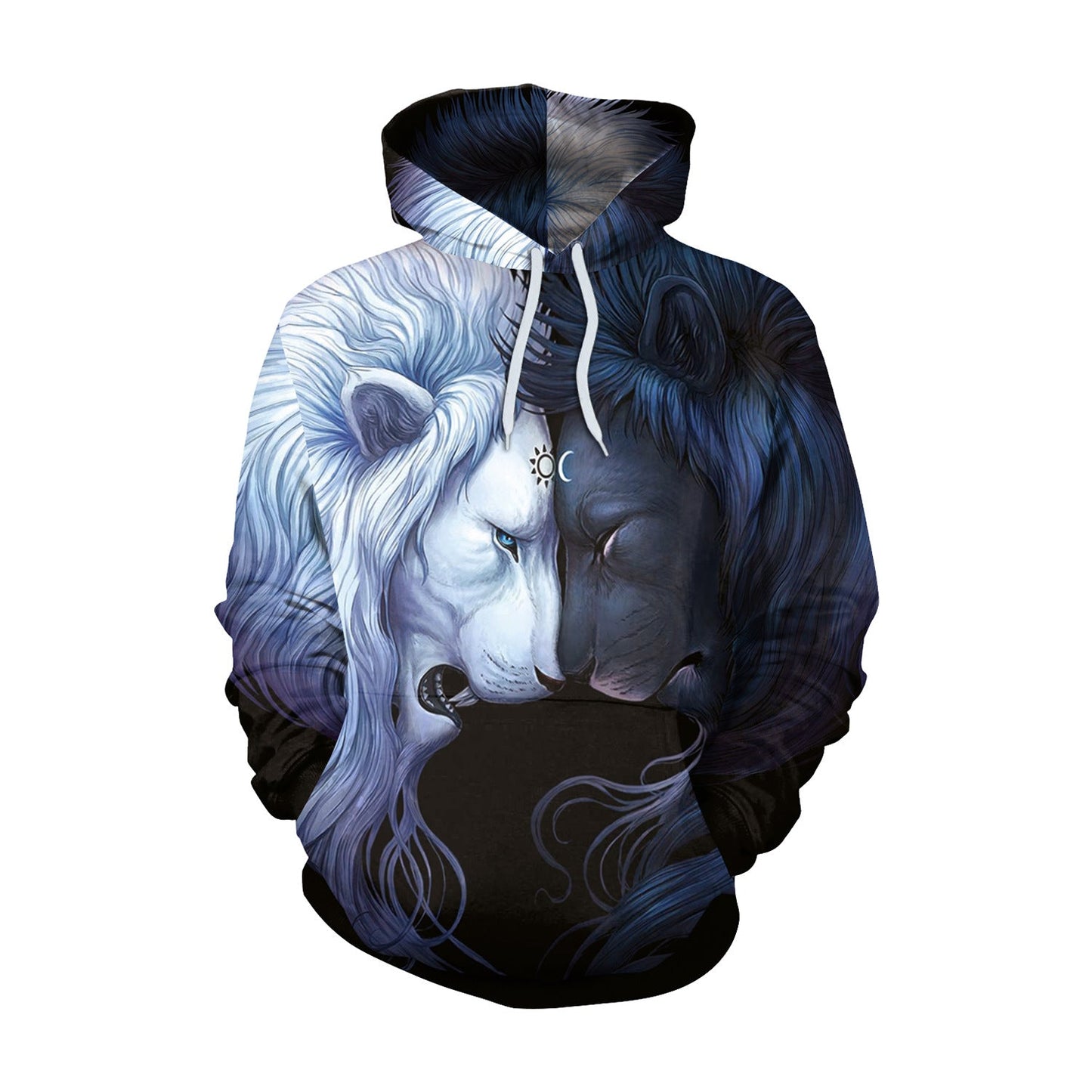 Water Colored Unicorn Design Women Hoodies-Shirts & Tops-B101-092-M-Free Shipping Leatheretro