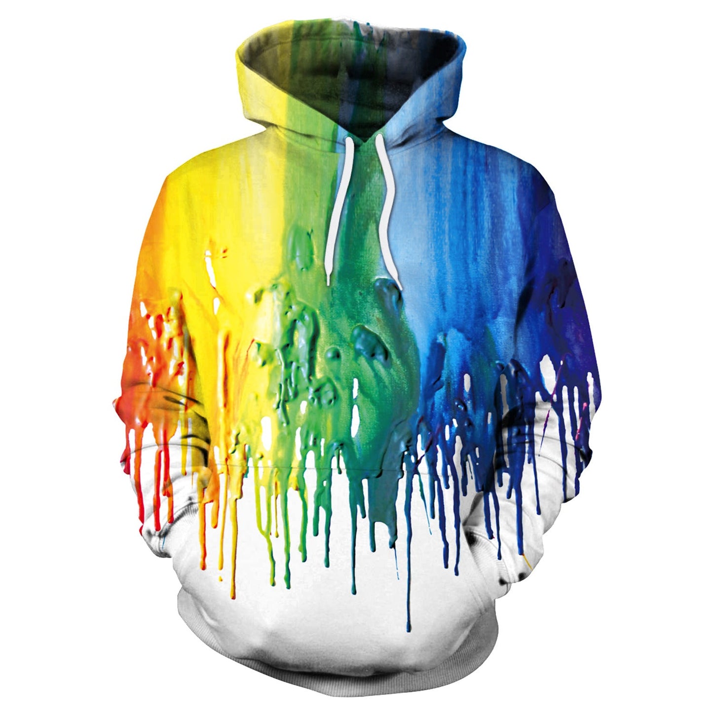 Water Colored Unicorn Design Women Hoodies-Shirts & Tops-B101-155-M-Free Shipping Leatheretro