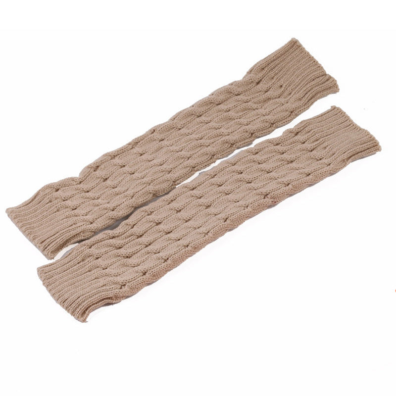 2 Pairs/set 40 cm Long Knitted Socks for Women-socks-Ivory-One Size-Free Shipping Leatheretro