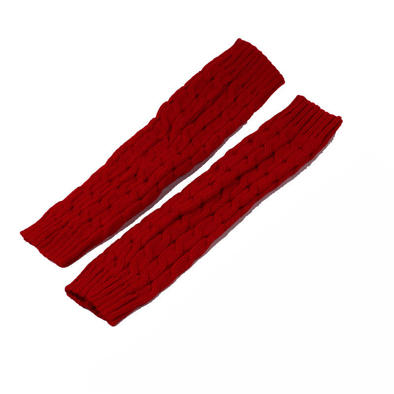 2 Pairs/set 40 cm Long Knitted Socks for Women-socks-Red-One Size-Free Shipping Leatheretro