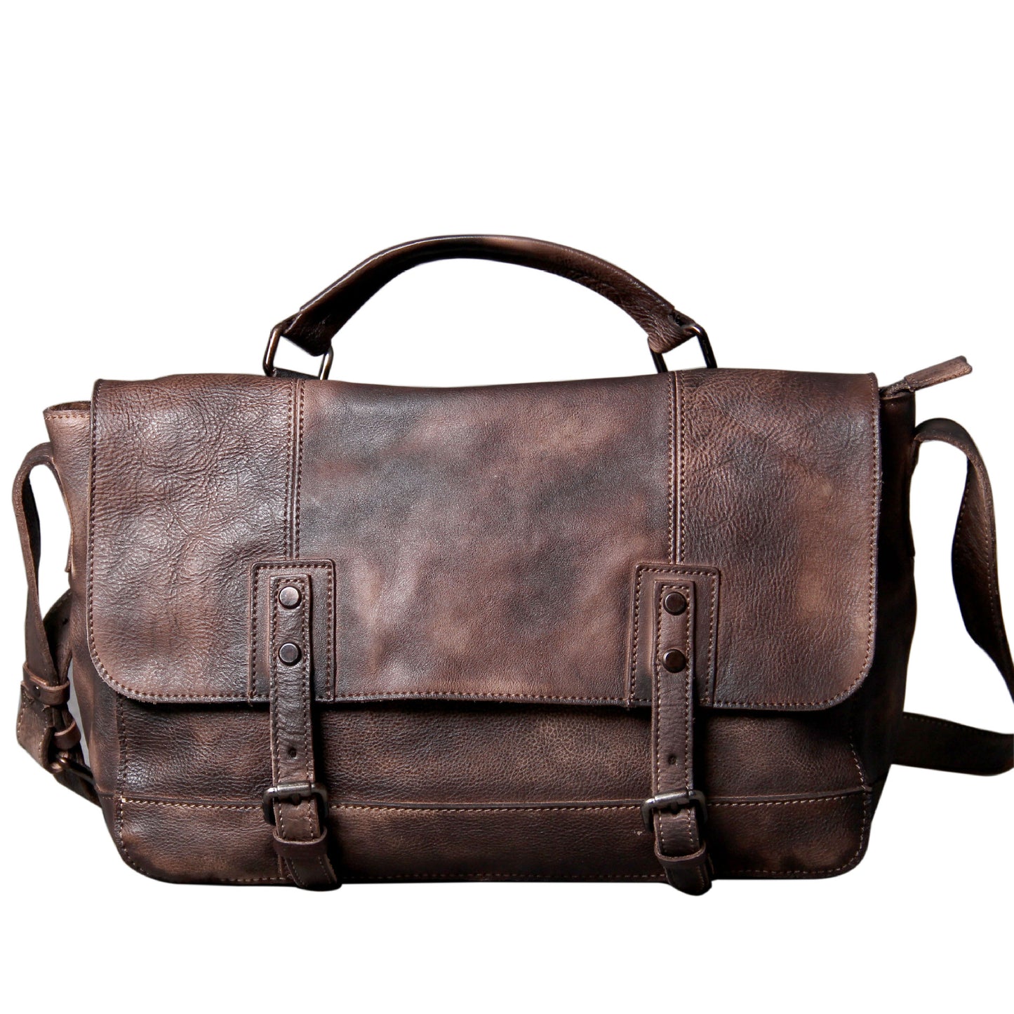 Vintage Casual Leather Crossbody Bags for Men-Leatehr Bags-Coffee-Free Shipping Leatheretro