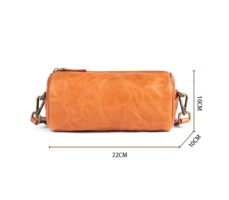 Vintage Leather Bucket Crossbody Bag for Women 2276-Leather Handbags for Women-Red-Free Shipping Leatheretro