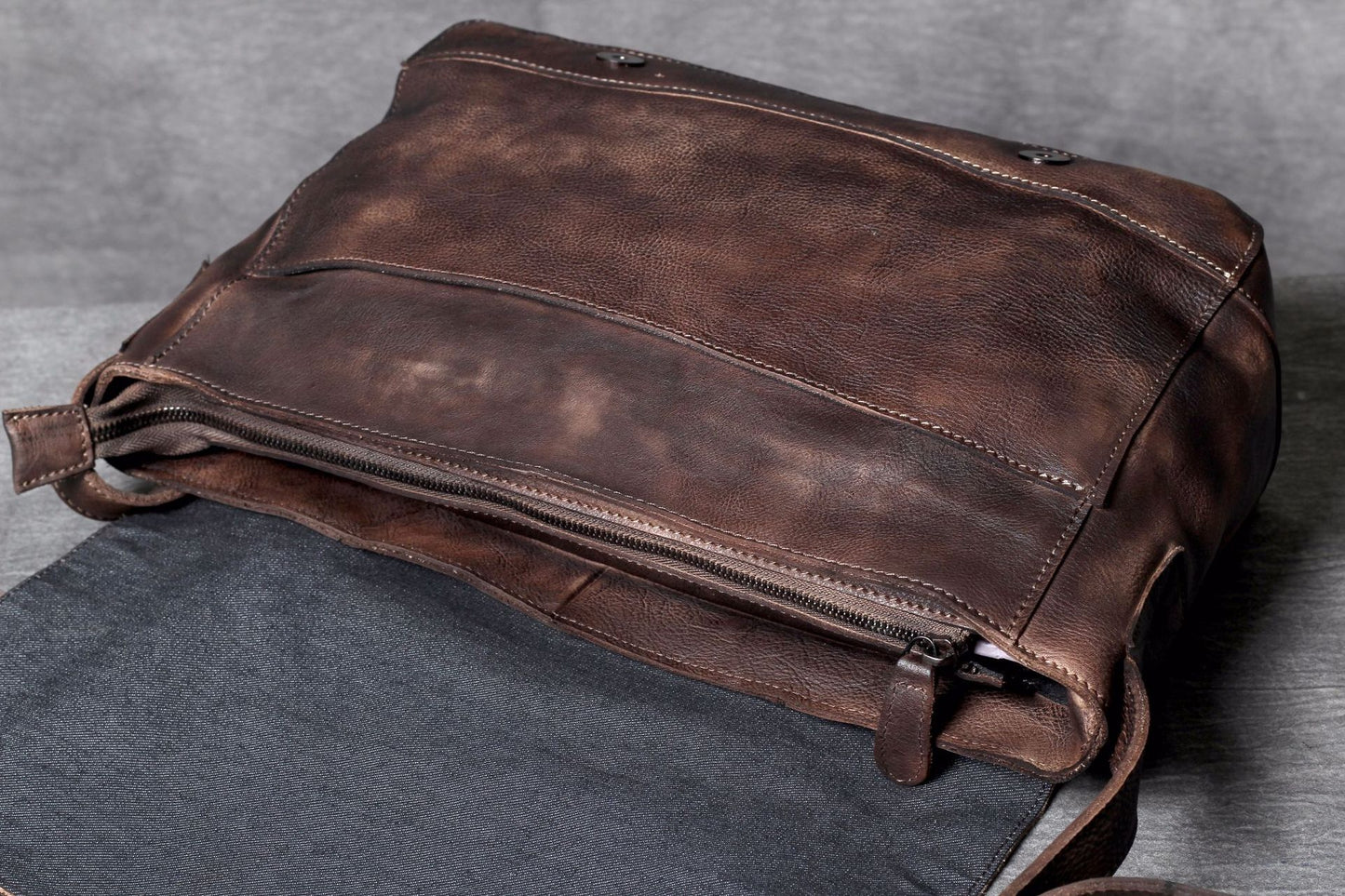 Vintage Casual Leather Crossbody Bags for Men-Leatehr Bags-Coffee-Free Shipping Leatheretro