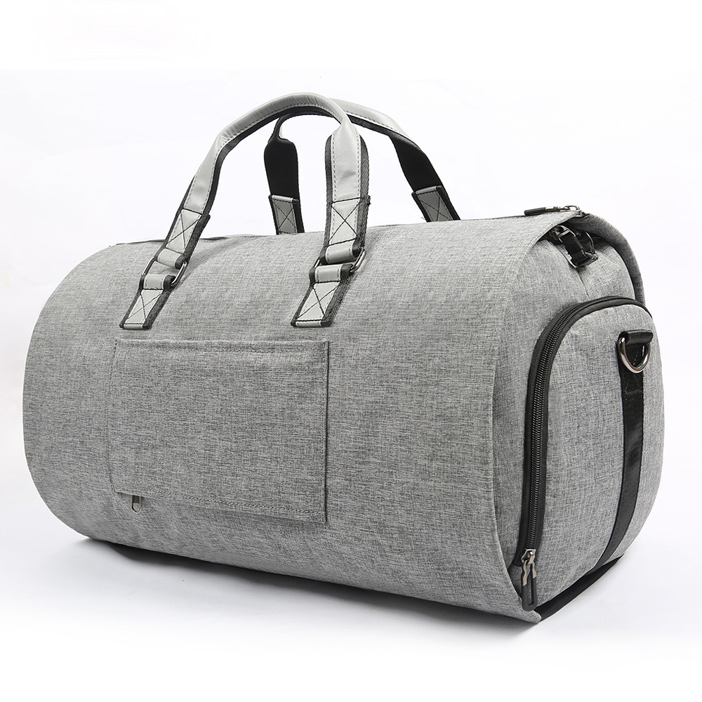 Large Storage Gym Traveling Weekend Bag 5850-Duffle Bag-Light Gray-Free Shipping Leatheretro