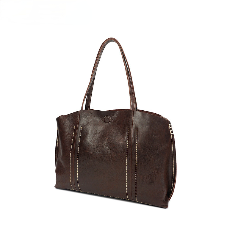 Women Handmade Leather Handbags W8060-Leather Women Bags-Brown-Free Shipping Leatheretro