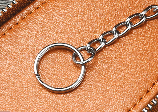 Vintage Leather Double Zipper Key Case 9006-Leatehr Key Cases-Coffee-Free Shipping Leatheretro