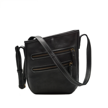 Handmade Leather Bags for Men and Women 8122-Leather Women Bags-Black-Free Shipping Leatheretro