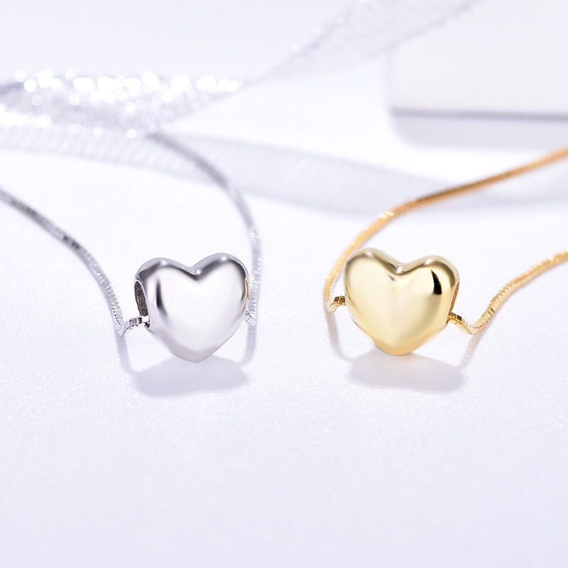 Fashion Sweetheart Shape Sliver Necklace for Women-Necklaces-Silver Color-Free Shipping Leatheretro