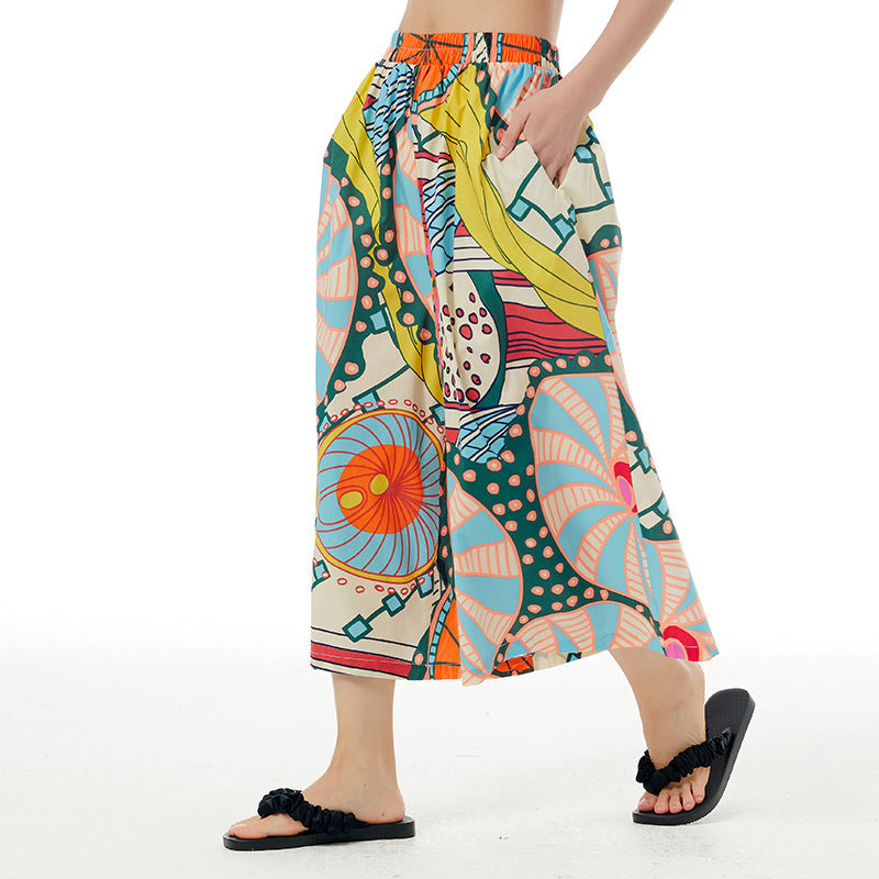 Designed Summer Plus Sizes Cropped Pants-Pants-A-One Size-Free Shipping Leatheretro