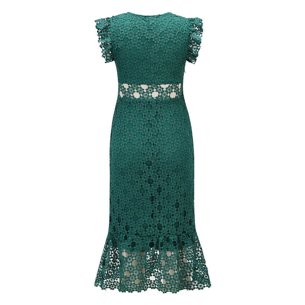 Sexy Lace Bodycon Party Dresses for Women-Dresses-Light Green-S-Free Shipping Leatheretro