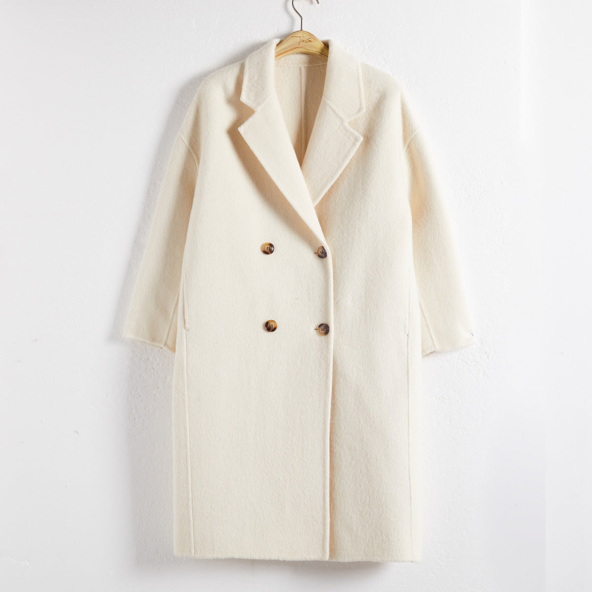 Fashion Women Wool Winter Long Coats-Outerwear-Ivory-S-Free Shipping Leatheretro