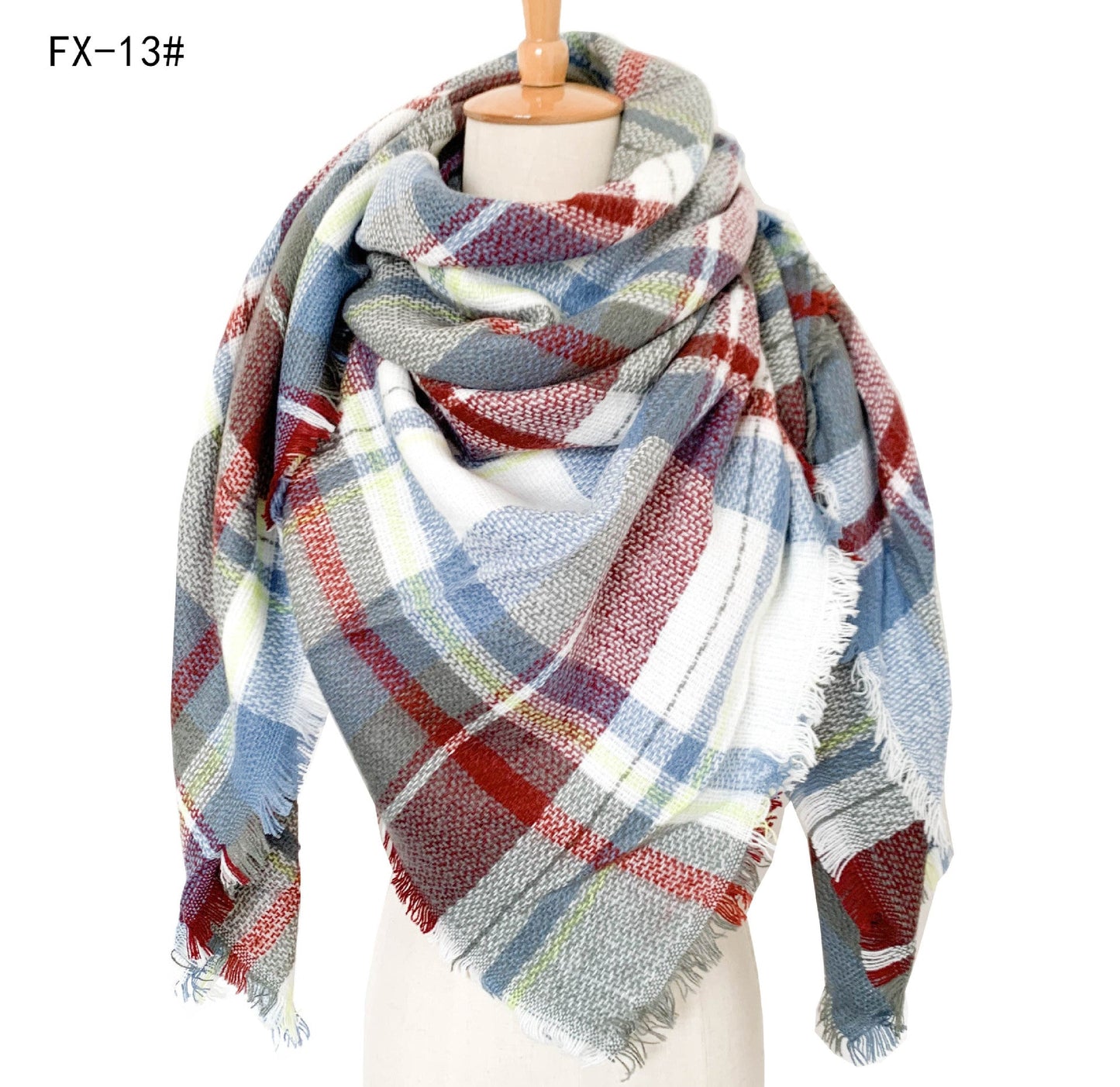 Colorful Soft Winter Scarfs for Women-scarves-13#-140cm-Free Shipping Leatheretro