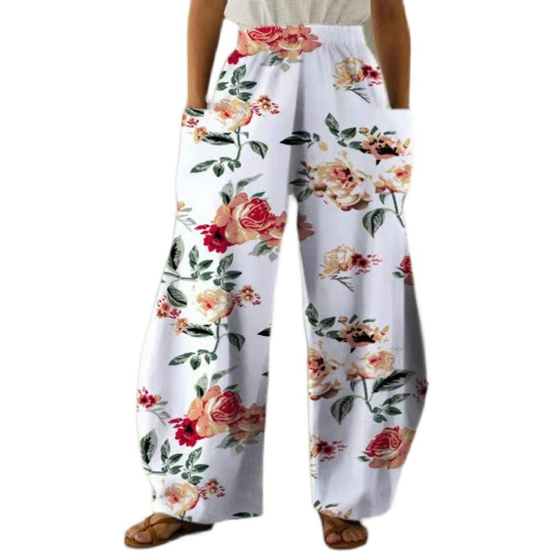 Casual Natural Waist Wide Legs Summer Long Pants-Pants-A-S-Free Shipping Leatheretro