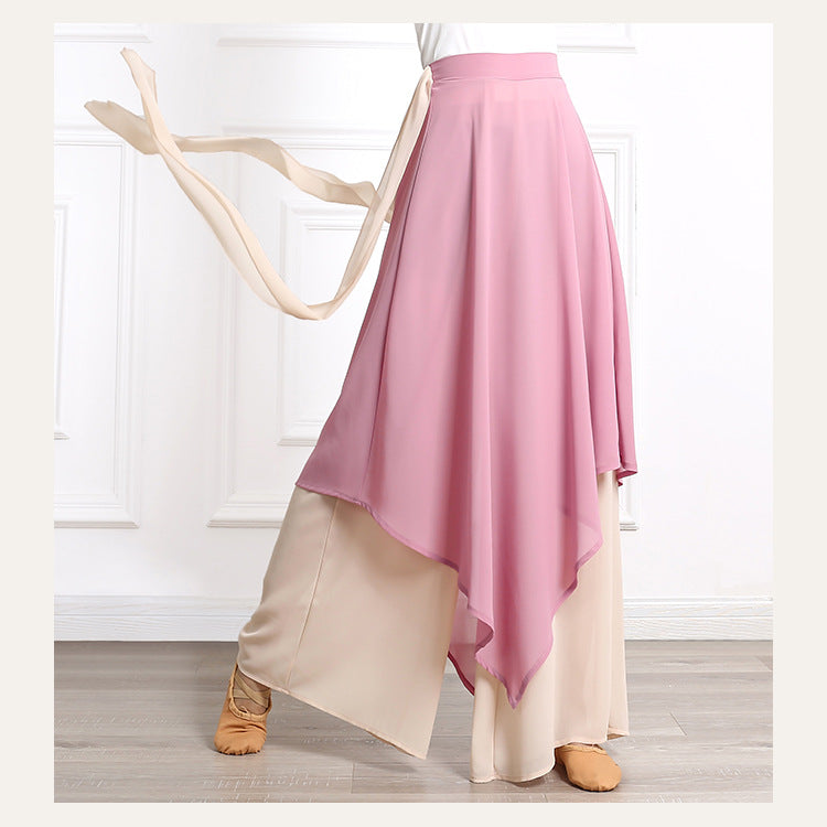 Classic Dancing Wide Legs Pants-Women Bottoms-B-S-Free Shipping Leatheretro