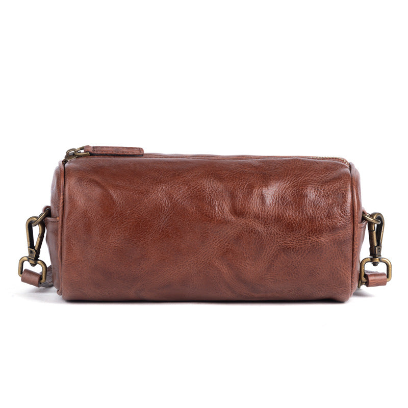 Vintage Leather Bucket Crossbody Bag for Women 2276-Leather Handbags for Women-Red-Free Shipping Leatheretro