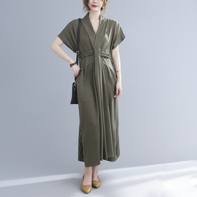Summer Plus Sizes Women Dresses-Dresses-Army Green-One Size-Free Shipping Leatheretro