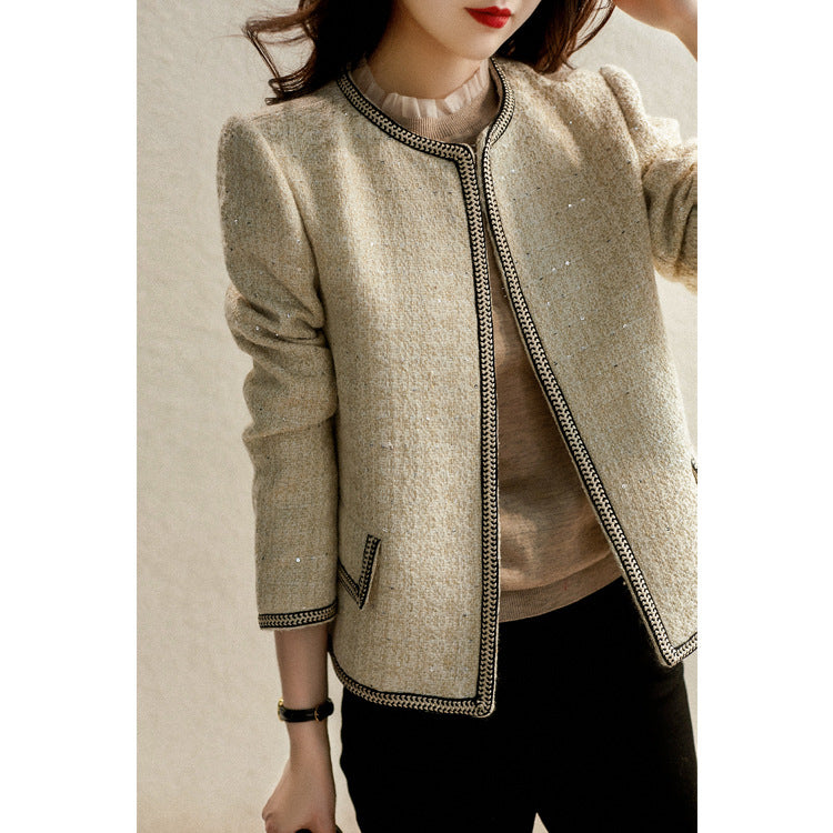 Elegant Luxury Short Coats for Women-Coats & Jackets-The same as picture-S-Free Shipping Leatheretro