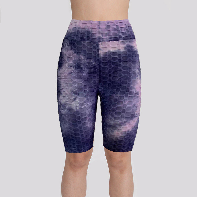 Women Dyed Sports Yoga Five Cents Pants-Activewear-4-S-Free Shipping Leatheretro
