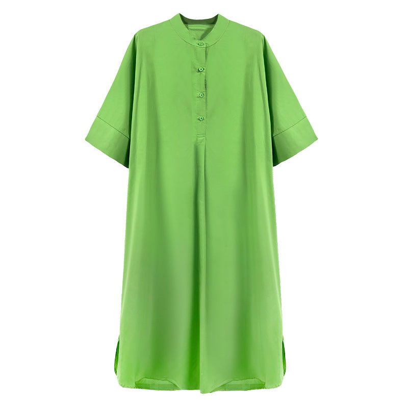 Summer Plus Sizes Long Cozy Dresses-Dresses-Green-One Size-Free Shipping Leatheretro