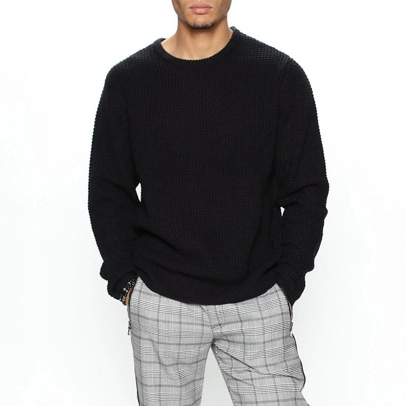 Casual Pullover Knitted Sweaters for Men-Shirts & Tops-White-S-Free Shipping Leatheretro