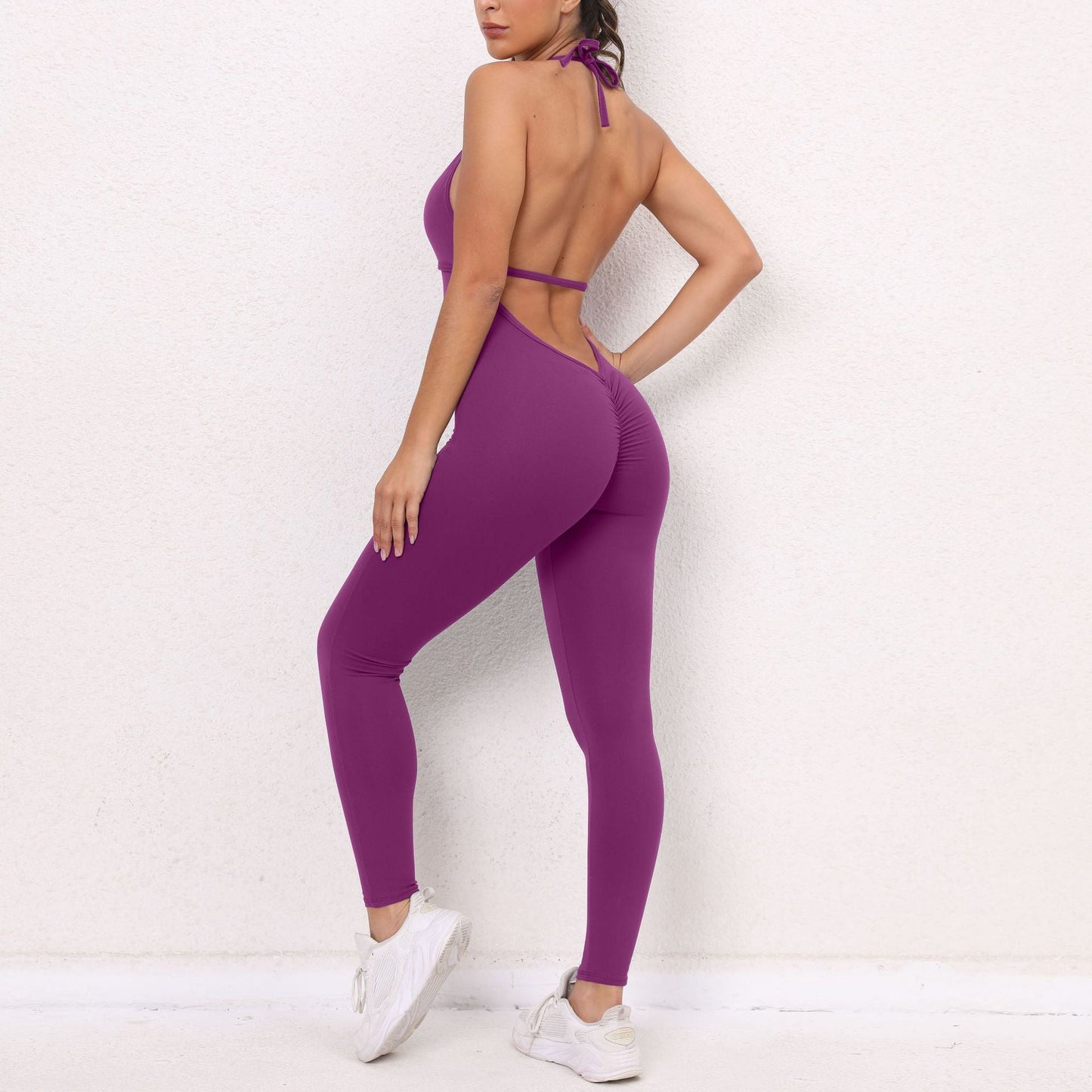 Sexy Quick Drying Breath Freely Sport Jumpsuits-Activewear-Black-S-Free Shipping Leatheretro