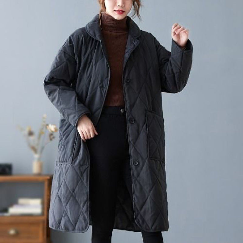 Plus Sizes Cotton Winter Coats for Women-Coats & Jackets-Light Coffee-M-Free Shipping Leatheretro