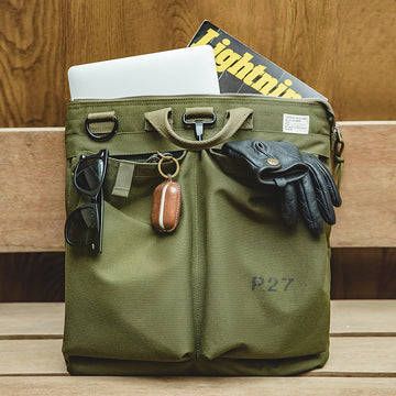 Designed Vintage Canvas Laptop Flyers Helmet Bag for Men-Handbags-Army Green-Free Shipping Leatheretro
