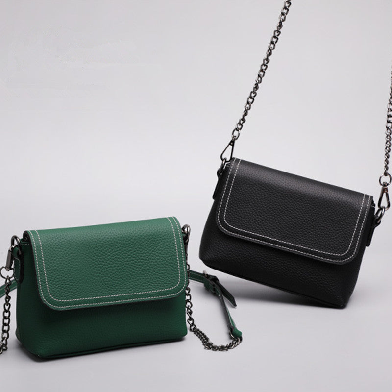 Summer Small Leather Handbag for Women 9772-Handbags-Light Gray-Free Shipping Leatheretro