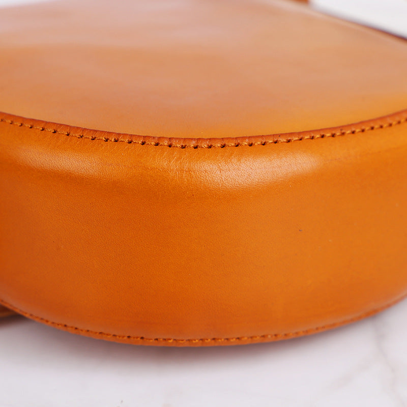 Handmade Vegetable Tanned Leather Phone Bags LC010-Handbag & Wallet Accessories-Green-Free Shipping Leatheretro