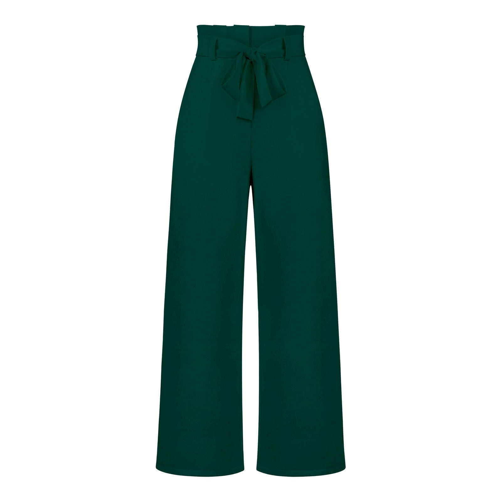 Elegant Office Lady Summer Wide Legs Pants-Pants-Green-S-Free Shipping Leatheretro