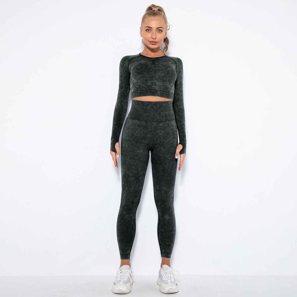 Sexy Simple Style Running Sports Suits-Suits-Black-S-Free Shipping Leatheretro