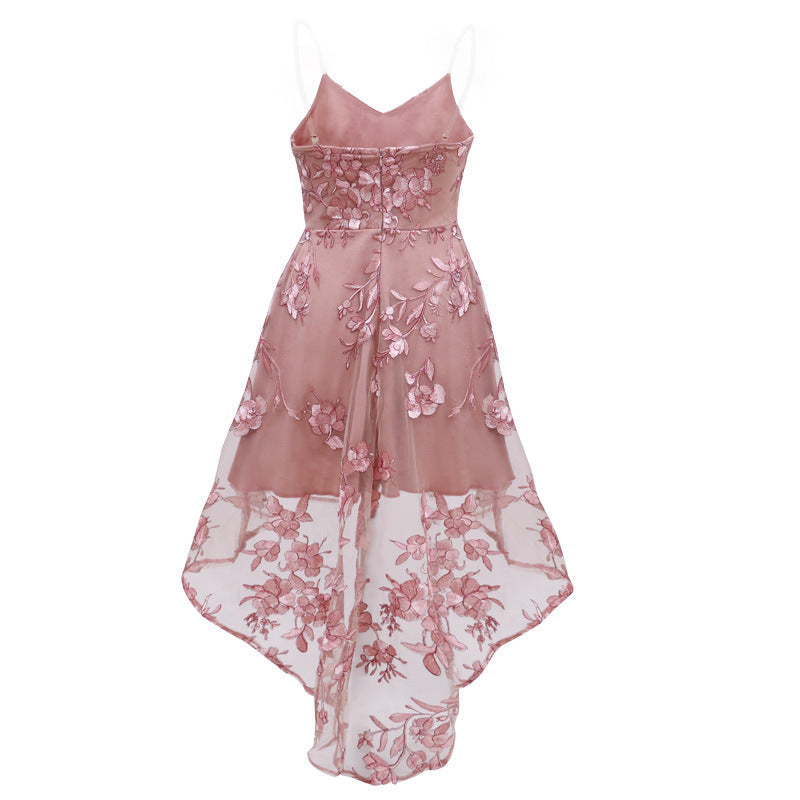 Sexy Pink V Neck Sleeveless Mini Dresses-Dresses-Pink-S-Free Shipping Leatheretro