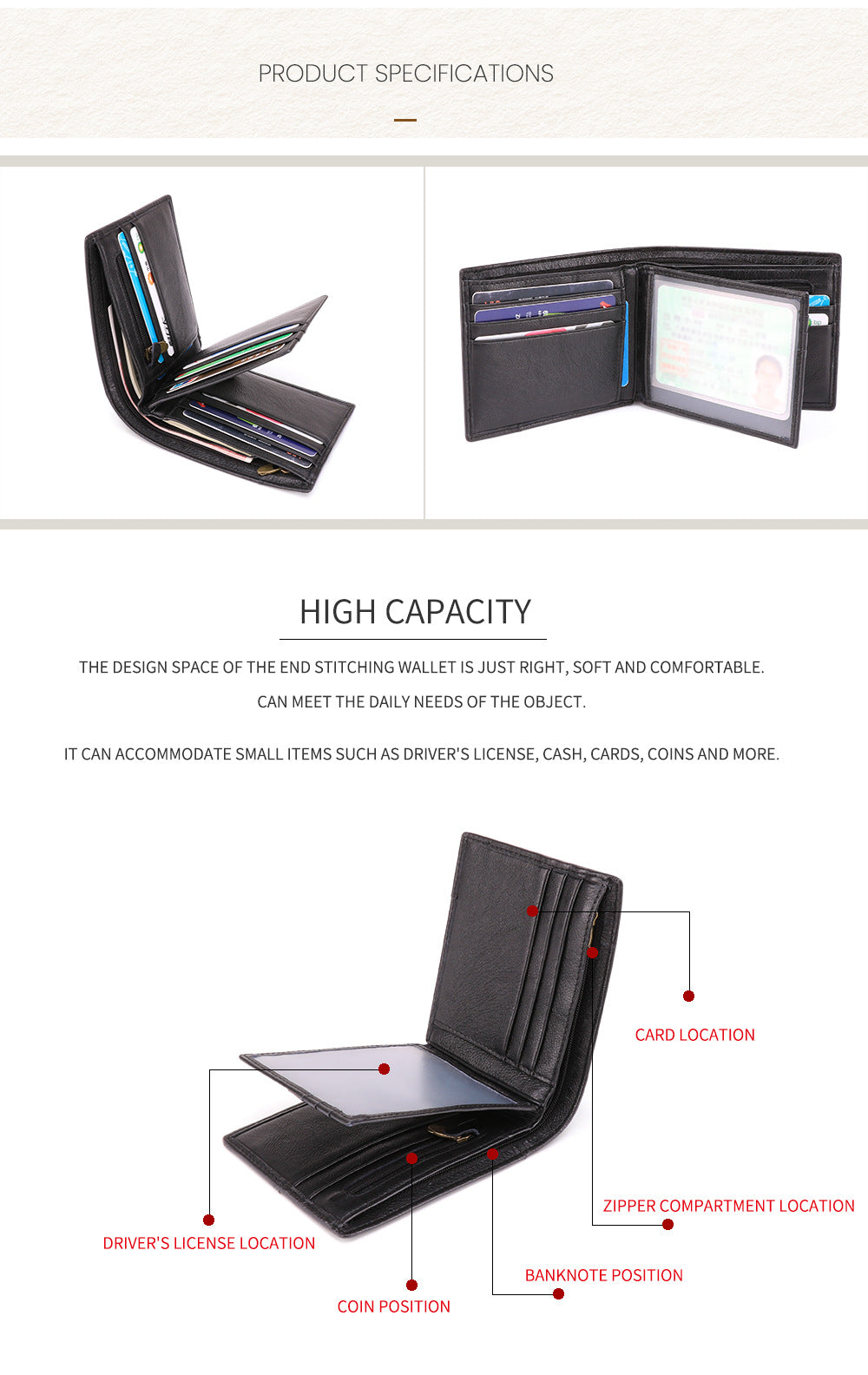 Men Vintage Leather Wallet J2069-Leather Wallet-Brown-Free Shipping Leatheretro