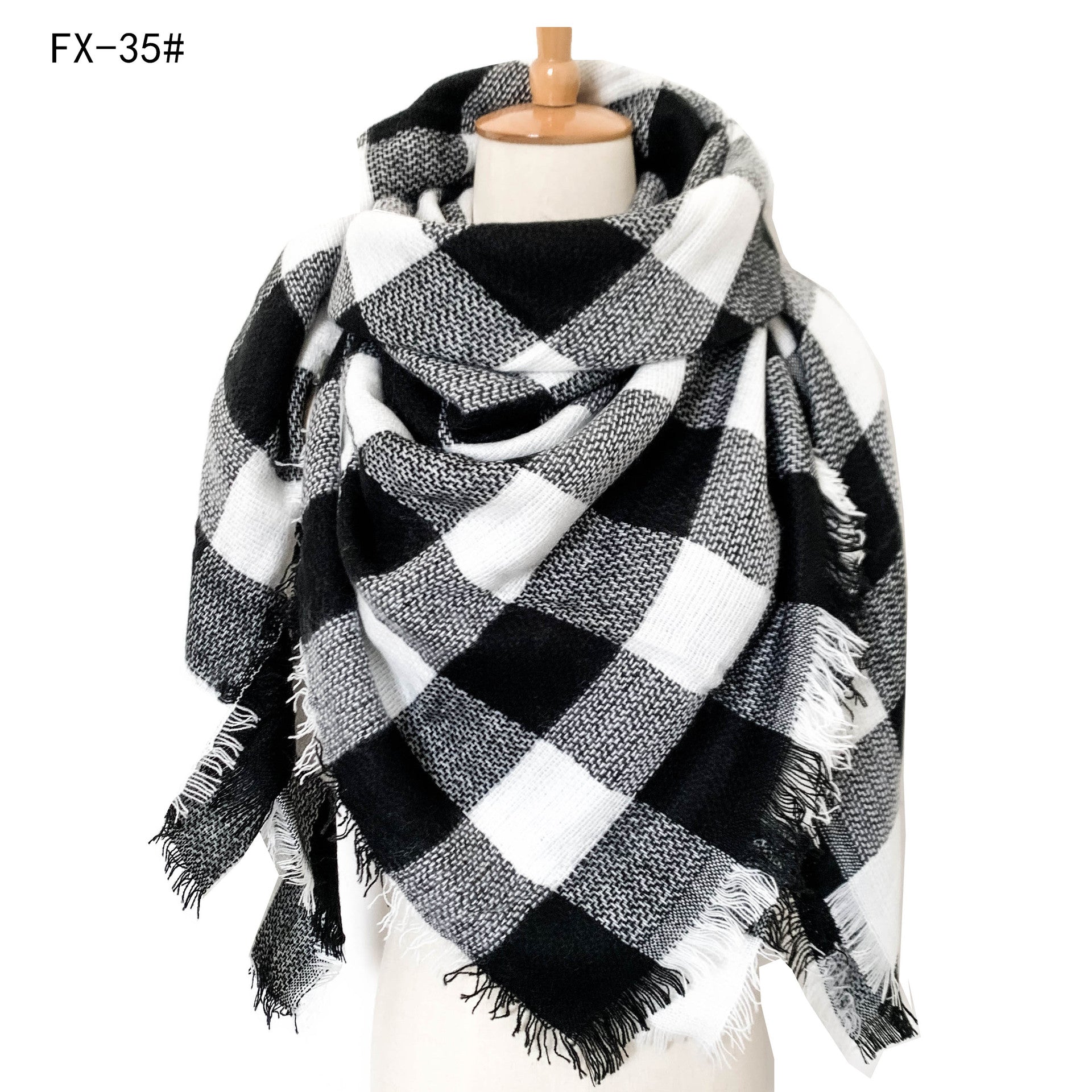 Colorful Soft Winter Scarfs for Women-scarves-35#-140cm-Free Shipping Leatheretro