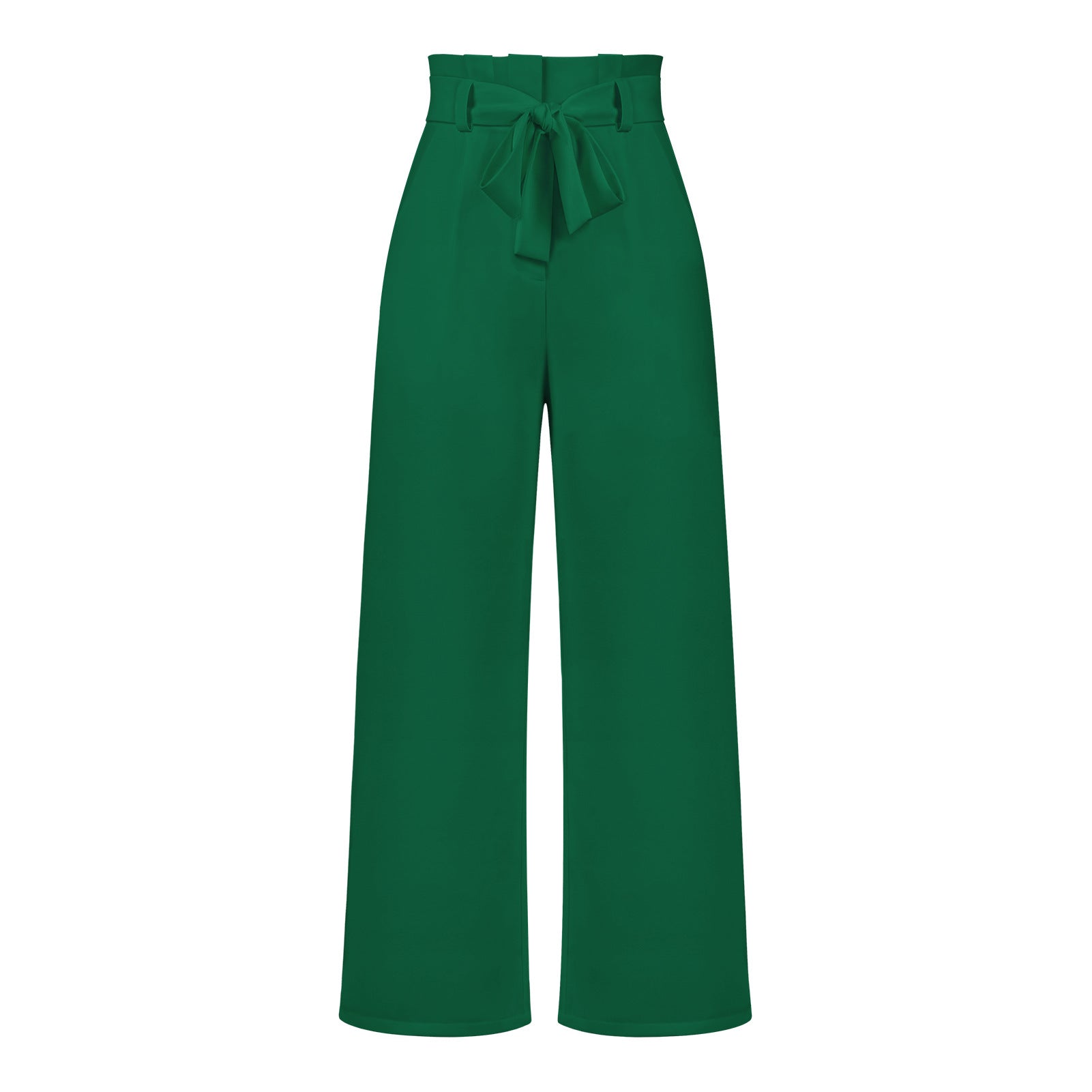 Elegant Office Lady Summer Wide Legs Pants-Pants-Green-1-S-Free Shipping Leatheretro