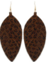 Leopard Print Leaf Design Drop Earring for Women-Earrings-3#-Free Shipping Leatheretro