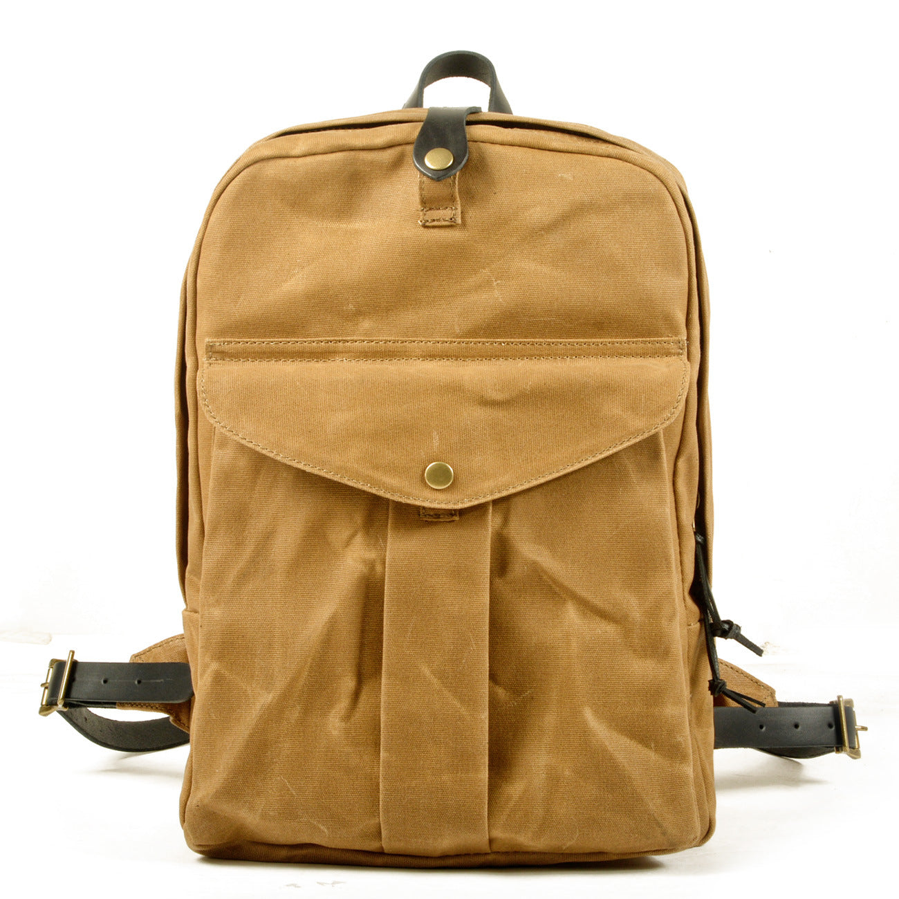 Vintage Water-resistant Canvas Hiking Backpack-Canvas Backpack-Black-Free Shipping Leatheretro