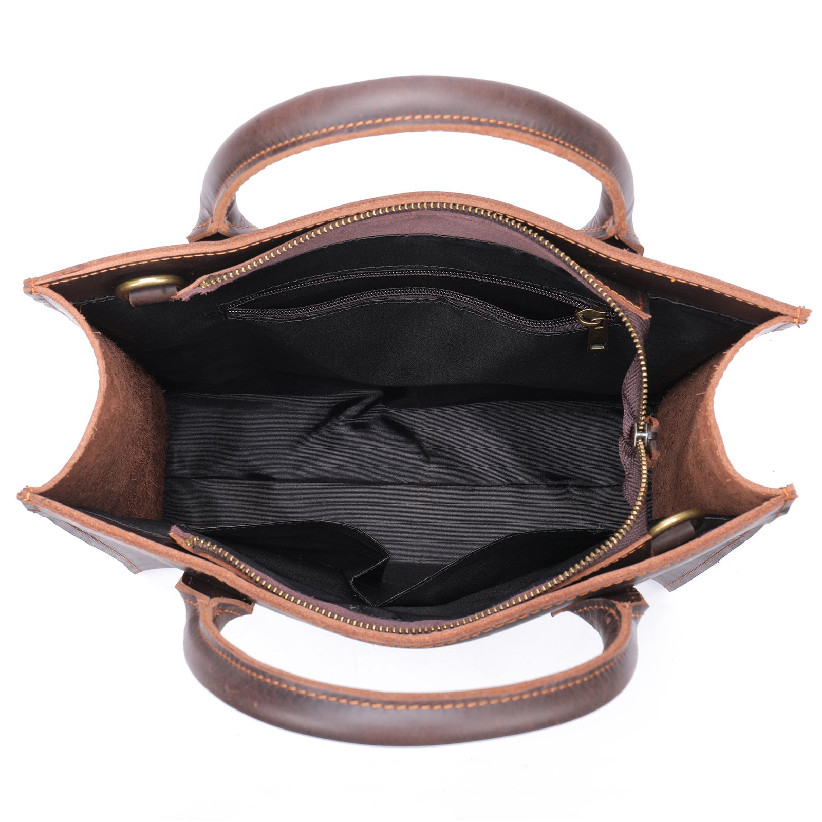 Vintage Business Leather Crossbody Bags for Men 5025-Handbags-Coffee-Free Shipping Leatheretro