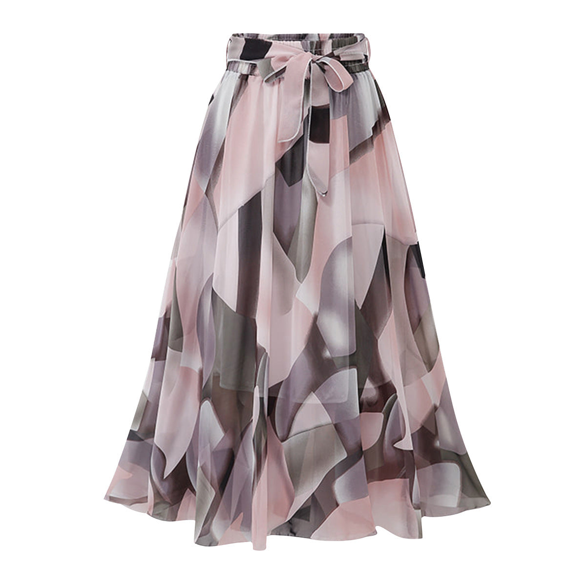 Casual Summer Chiffon Skirts for Women-Skirts-Black-S-Free Shipping Leatheretro