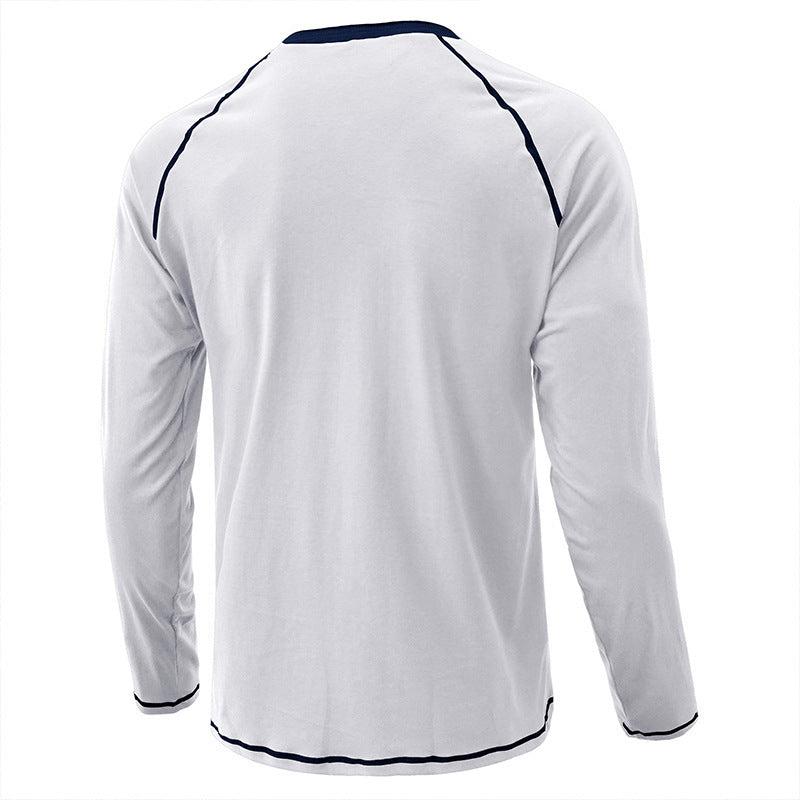 Casual Outdoor Long Sleeves Basic Shirts for Men-Gray-S-Free Shipping Leatheretro